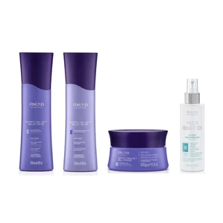 Amend Kit Specialist Blonde Sh + Cond + Másc + Fluído Multibeneficios 180ml em Oferta na Shopee