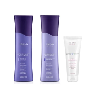 Amend Kit Specialist Blonde Sh e Cond 250ml + Acidificante 250g em Oferta na Shopee