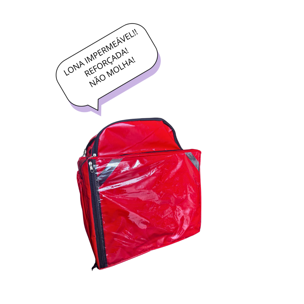 Mochila bag de lona impermeável entregas motoboy não molha | Shopee Brasil