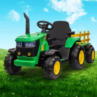 Trator Elétrico Infantil Verde Com Controle Remoto 12v Zippy Toys 110/220v em Oferta na Shopee