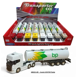 Miniatura Caminhão Scania Tanque Welly 1:64