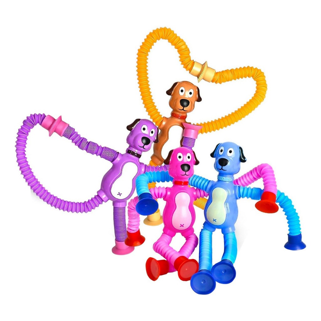 Pop It Estica Puxa Brinquedo Sensorial Gruda Led Tubo Ventosa | Shopee ...