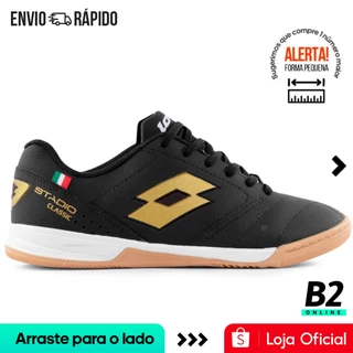Chuteira Futsal Lotto Stadio Classic B700 Masculina 100% Original Com Nota Fiscal e Garantia