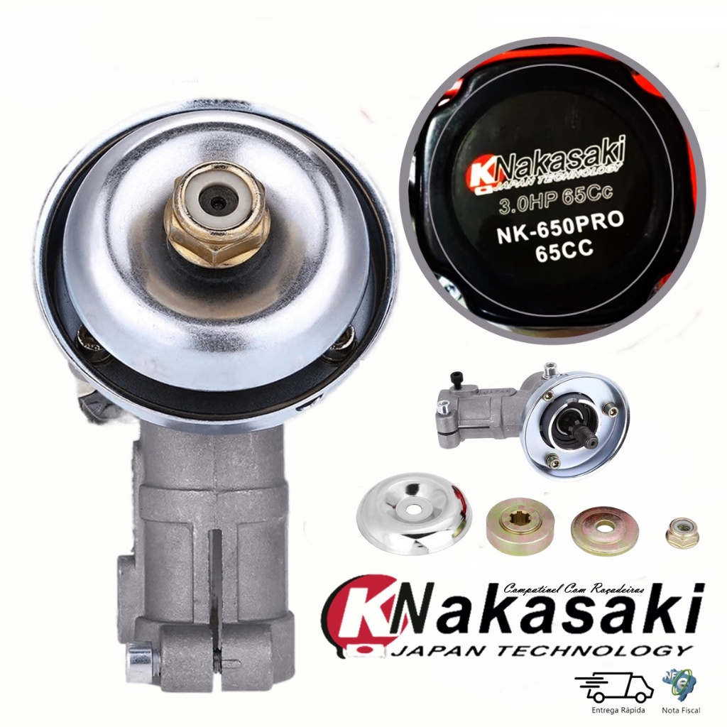Caixa Transmissão Ponteira P/ Roçadeira Nakasaki 63cc - 65cc