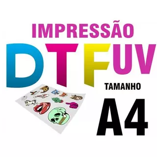Impressão A4 em DTF UV – Alta Qualidade, Durabilidade e Versatilidade!