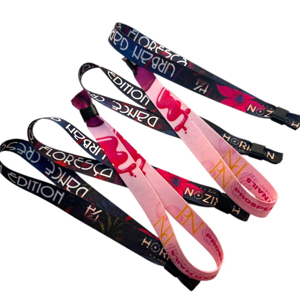 30 Pulseiras de Pano Personalizadas Evento/Rave 15mm | Shopee Brasil