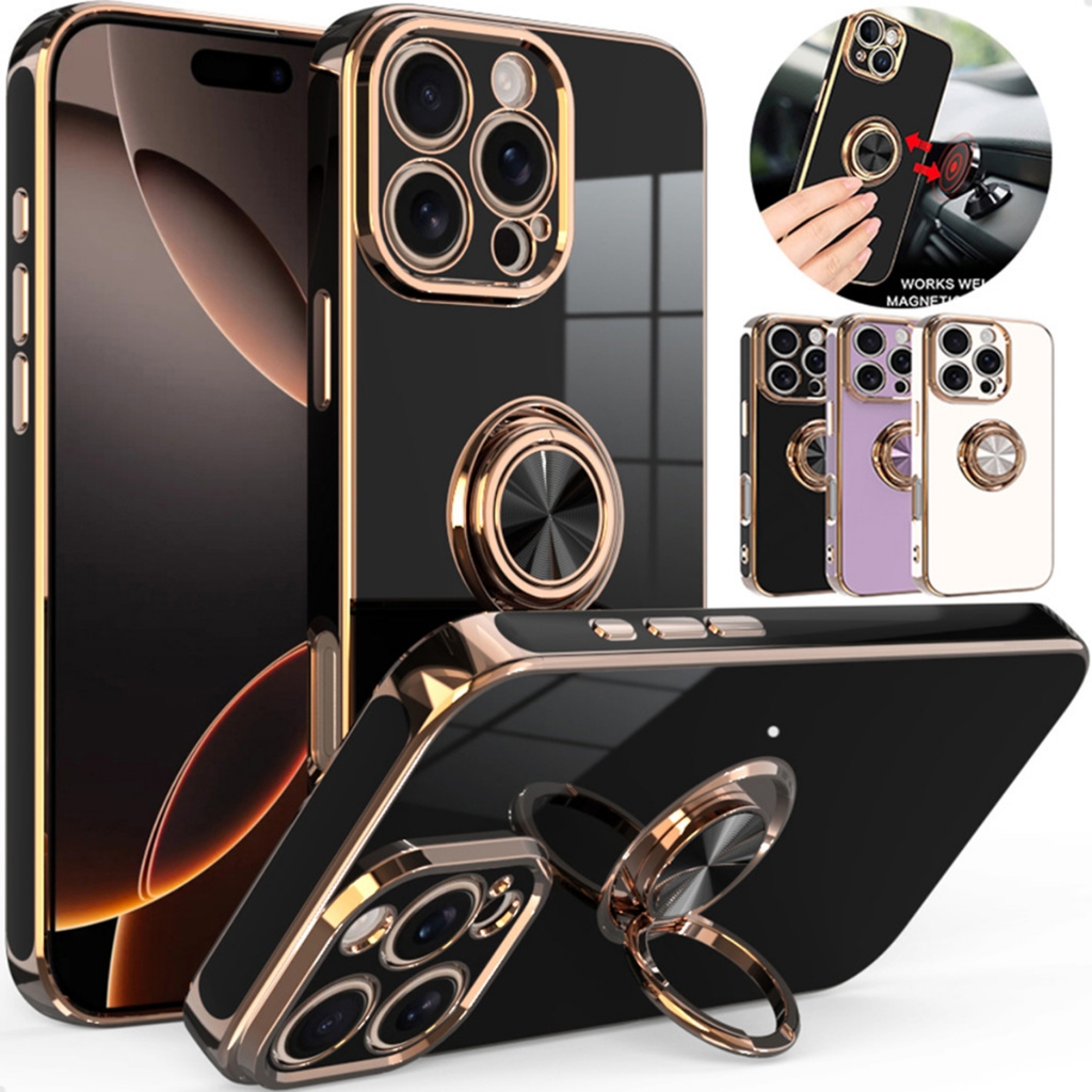 Capa Capinha Para iPhone 16 Pro Max Tela 6,9 Luxo Premium Com Anel
