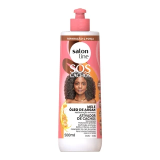 Ativador de Cachos SOS Cachos Mel e Óleo de Argan 500ml em Oferta na Shopee