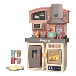 Kit Mini Cozinha Brinquedo Infantil Menina Diversão Som e Luz Criatividade
