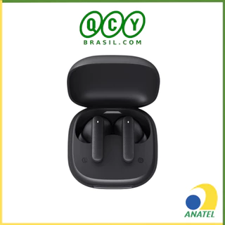 Fone de Ouvido QCY Buds T43 Sem Fio Bluetooth 5.3, Modo Baixa Latência, Certificado IPX4, até 35 Horas de Bateria em Oferta na Shopee