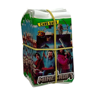 Kit 200 Cards Minecraft Jogo 50 Pacotinho Figurinhas Criança em Oferta na Shopee