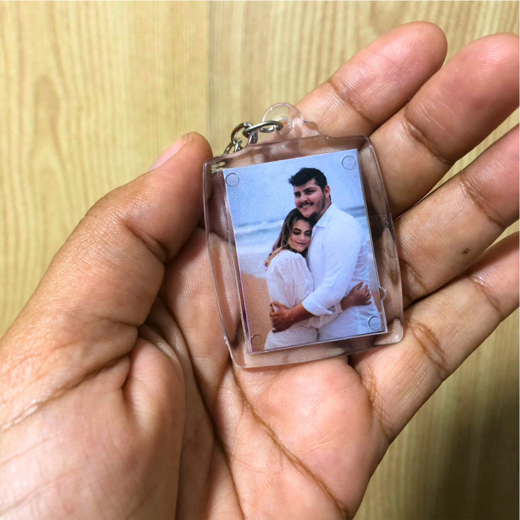 chaveiro personalizado com foto dia dos namorados meu par com
