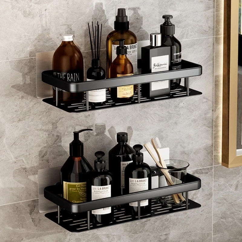 KIT Suporte de Shampoo Organizador Prateleira Sem Furo Banheiro Premium