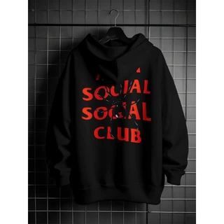 Moletom Ganguru Unissex Graphic Anti Social Aranha Blusa Frio Com Bolso Capuz Casaco Algodão MRC 016