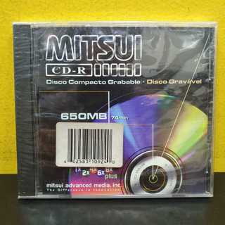 CD-R Mitsui - Lacrado Gravável 650MB - 74 Minutos / Raro / Vintage CdR ...