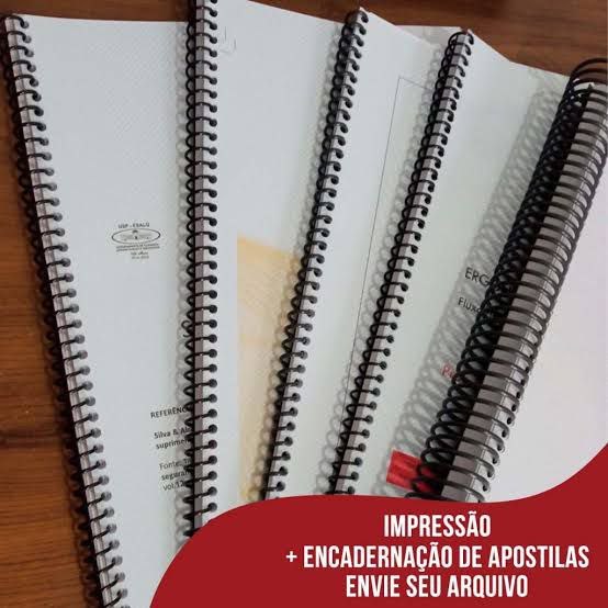 Impressão + Encadernação Apostila A4/A5 | Shopee Brasil