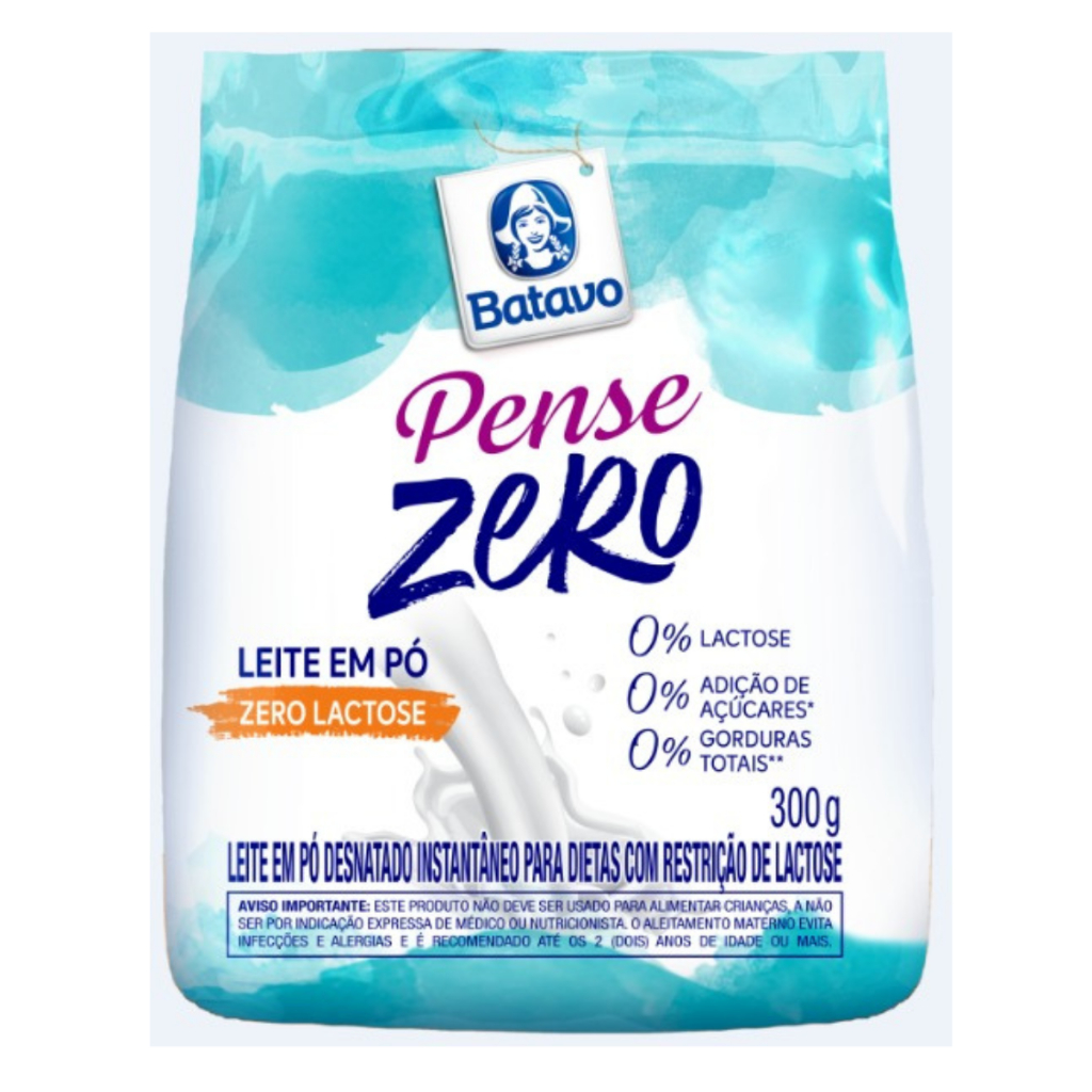 Pacotes Leite Em Pó Batavo Zero Lactose 0% Gorduras Açúcar | Shopee Brasil