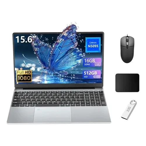 Notebook Gamer 15.6 Polegadas Intel N5095 (2025) 16GB RAM 512GB SSD