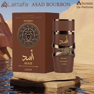 Perfume Árabe Lattafa Asad Bourbon 100ml Homens e Mulheres Perfumo Contínuo em Oferta na Shopee