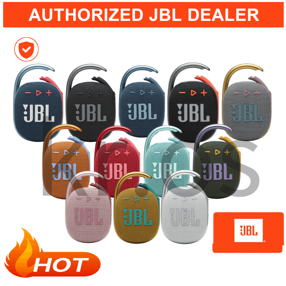 Clip4 Caixa de som portátil com Bluetooth integrado, bateria à prova d'água e poeira Clip 4