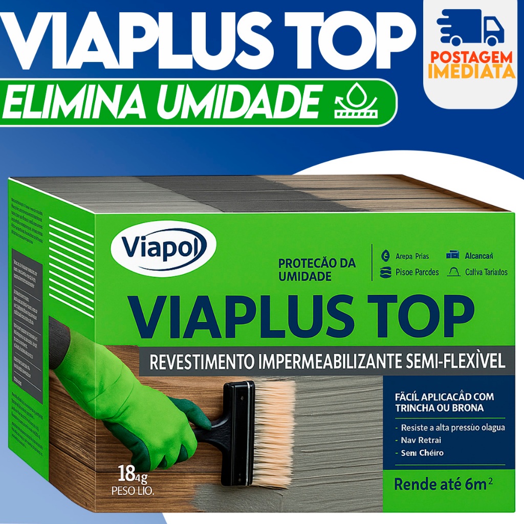Revestimento Impermeabilizante Viaplus Top 4kg - Viapol | Shopee Brasil
