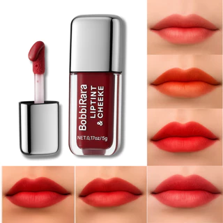Lip Tint Líquido 3 em 1 – Cor Intensa, Longa Duração, Efeito Natural e Não Transferível | 6 Cores Vibrantes em Oferta na Shopee
