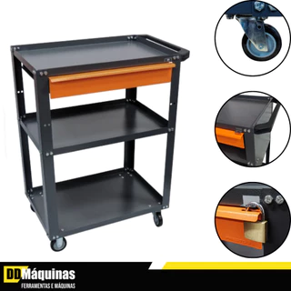Carrinho de Ferramentas  com Gaveta Profissional e Resistente- PRESTO em Oferta na Shopee