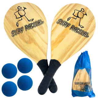 Raquete Frescobol Esporte De Praia Beach Tenis com Bolinha de Borracha em Oferta na Shopee