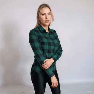 Looks Camisa Xadrez Cala Xadrez Feminina Verde Camisa Xadrez