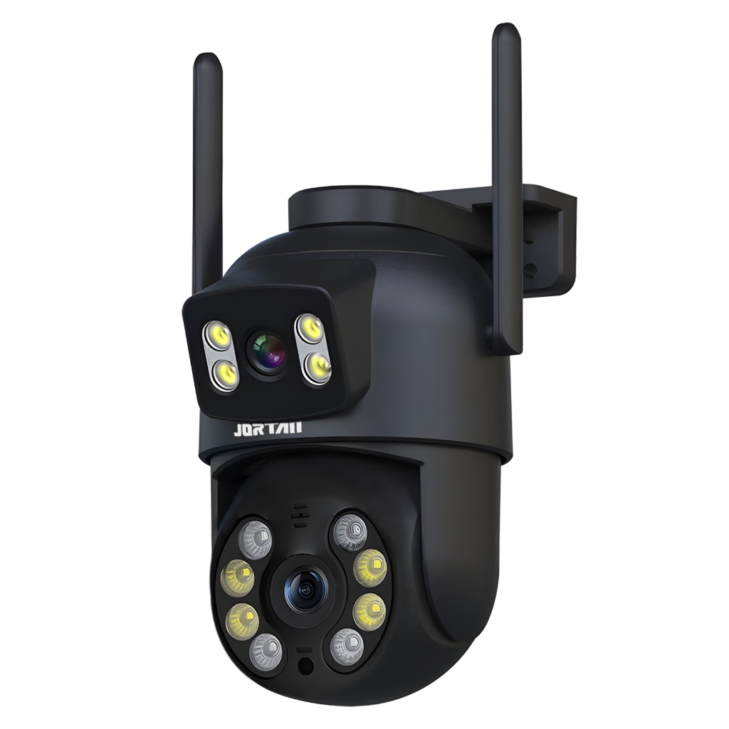 Câmera De Segurança a Prova de água Lente Dupla APP YOOSEE IP66 Camera IP WiFi 360 Cor Preto