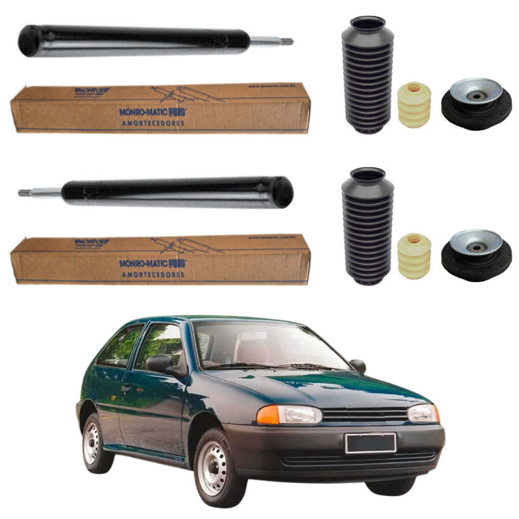 PAR AMORTECEDOR DIANTEIRO GOL SPECIAL G2 2001 A 2005 MONROE + KIT ...