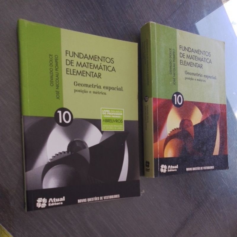 FUNDAMENTOS DE MATEMÁTICA ELEMENTAR vol 10 C/ RESOLUÇÕES. | Shopee Brasil