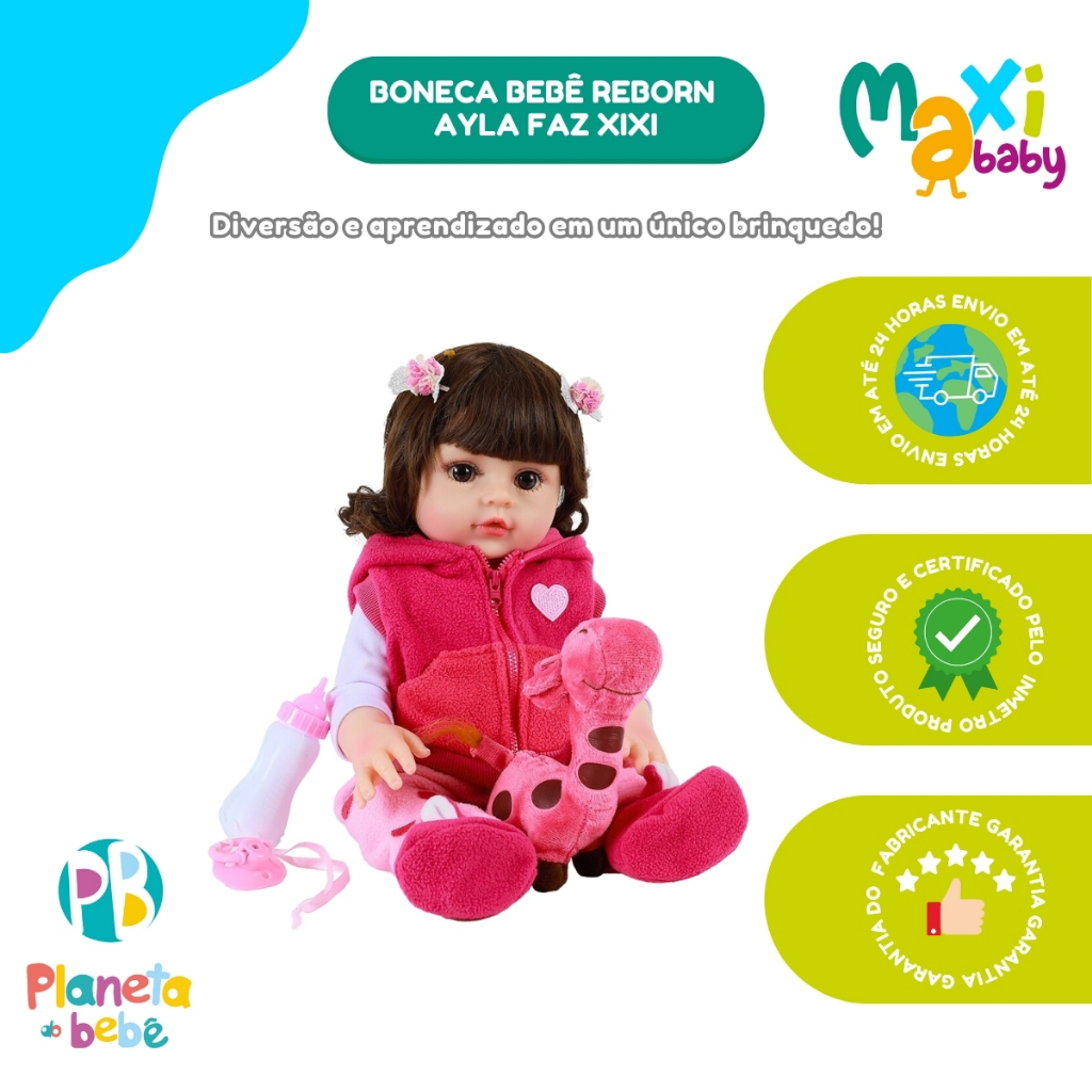 Bebê reborn menina realista boneca reborn vinil siliconado