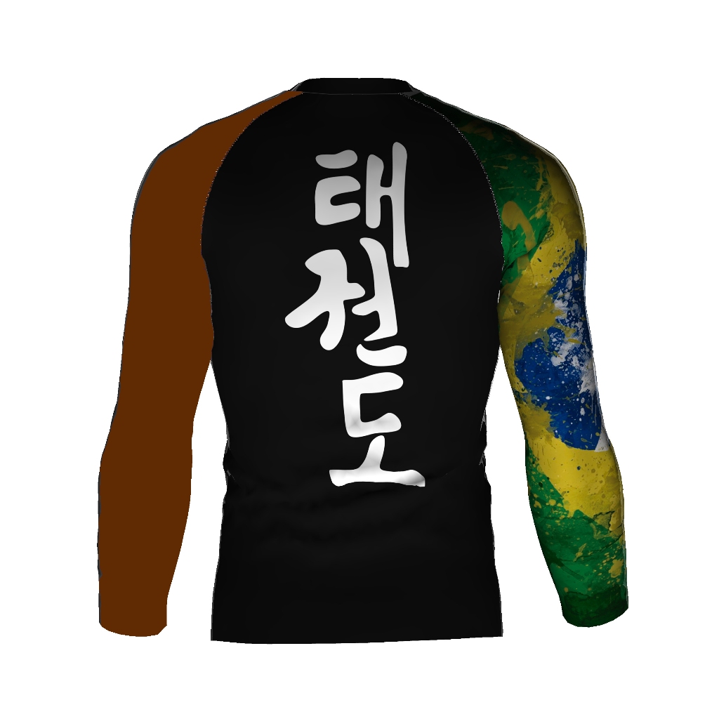 Rash Guard Taekwondo Faixa Marrom | Shopee Brasil