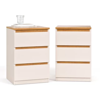 Jogo 2 Mesas Cabeceira Mesinhas Quarto Decoração Moderna Lateral Cama Organizadora MIX