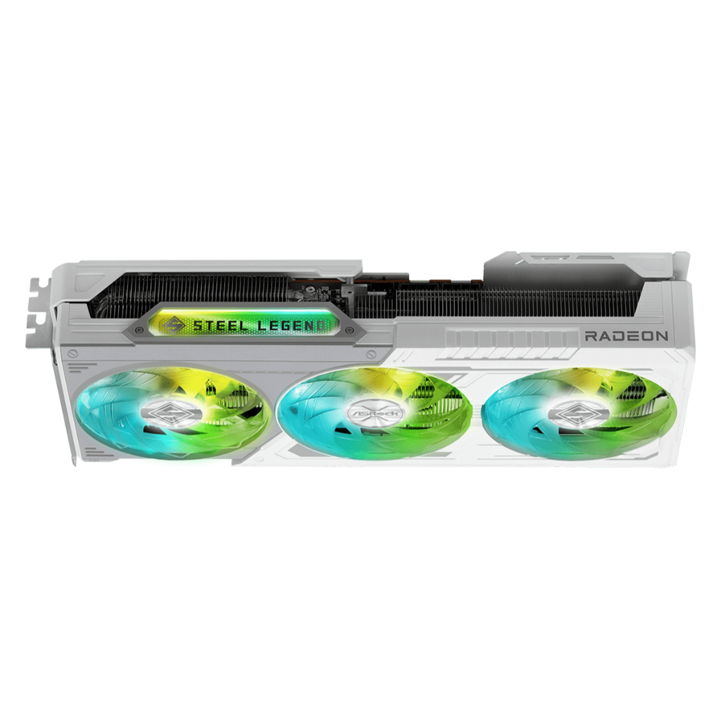 Placa de Video Asrock Radeon Rx 9070 Xt Steel Legend 16gb Gddr6