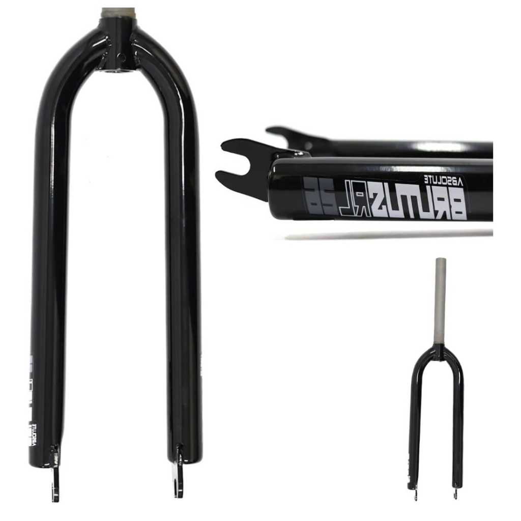 Fourche route 700 alu intégrée ahead-set 1 pouce 1/8 noire - Accessoire Vélo Pas Cher - Maxi pièces vélo