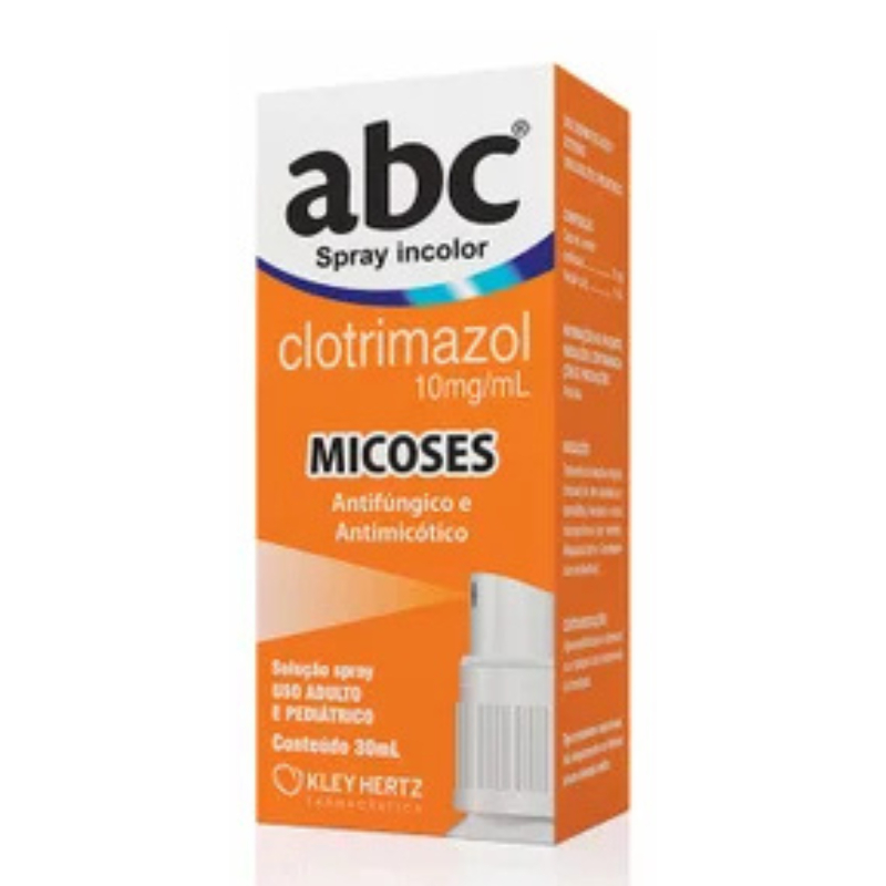 Spray Abc Incolor 30ml para Micoses | Shopee Brasil