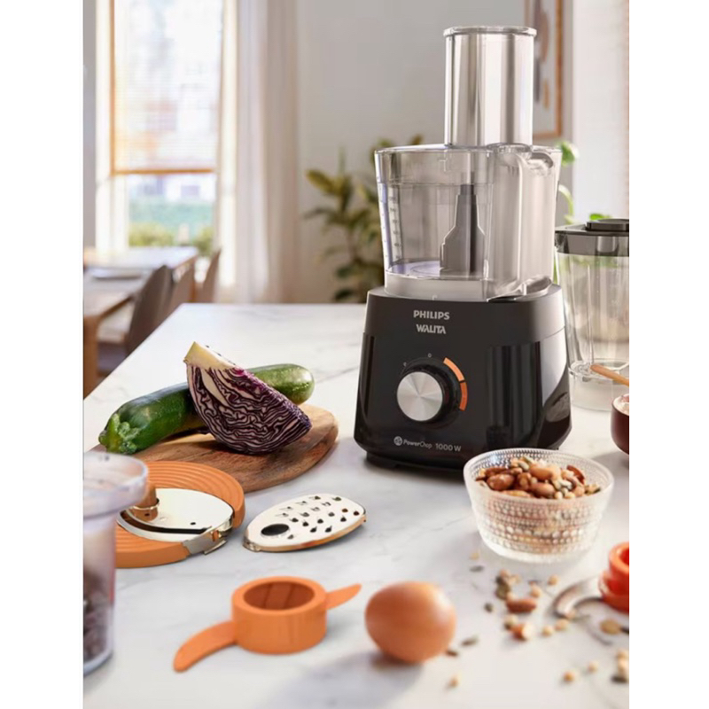 Multiprocessador PowerChop 1000 Philips Walita Preto 1000W HR7304 ...