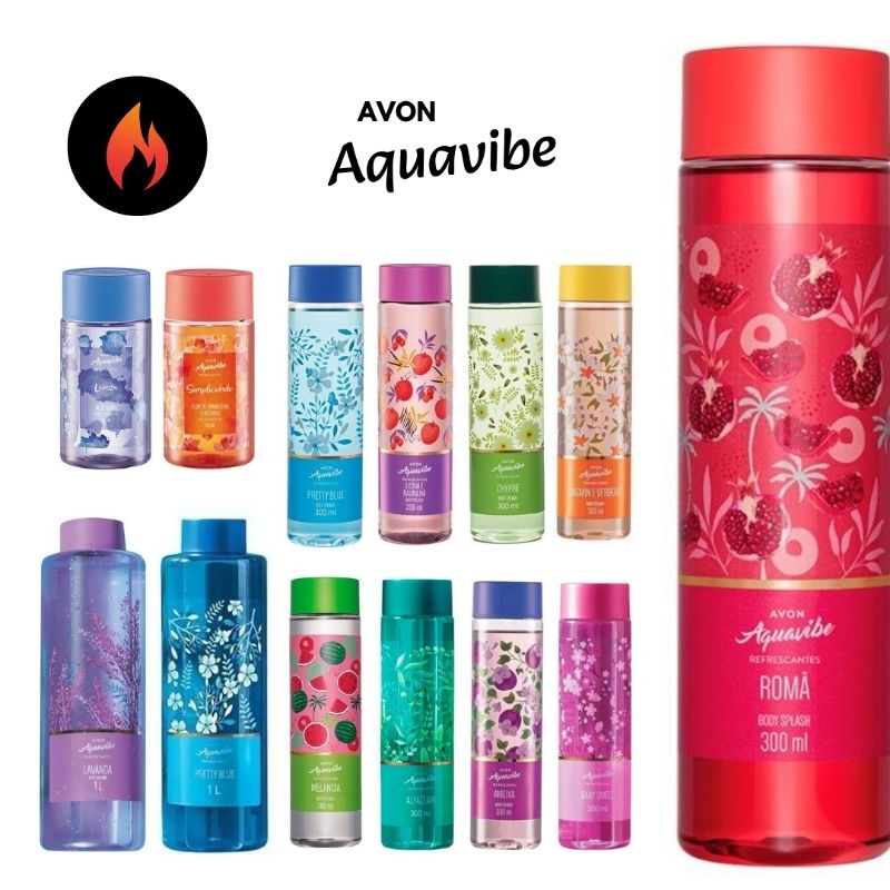 Bodysplash Avon Aquavibe Versões 150 ml 300 ml 1L | Novo Original ...