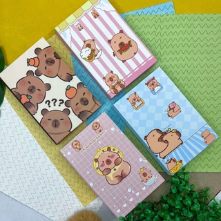 CAPA DURA Bloco de Notas Adesivas Gatinho/Capivara Decorado Capa Dura Com Multi Lembretes / 560 Lembretes Autocolantes