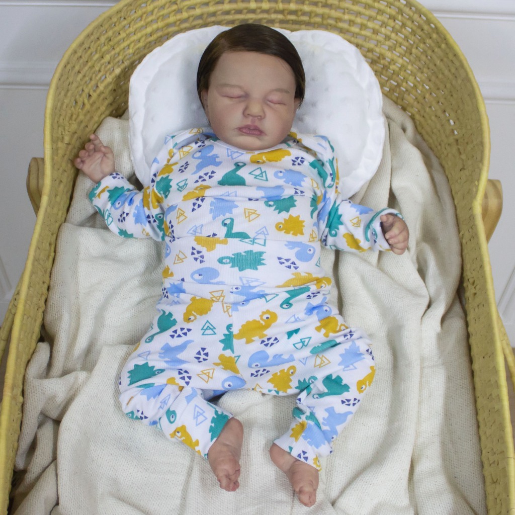 Novo Estilo|11cm Bebê Reborn Realista Trocável Doll Bebe Reborn Silicone Sólido Carro Lido Simulação de Sono Renasciment