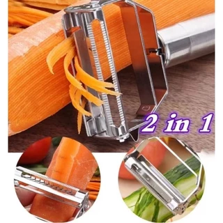 GUIANA Descascador Legumes Frutas Dupla Lâmina Móvel 2Em1/Descascador De Legumes Verduras Frutas em Oferta na Shopee
