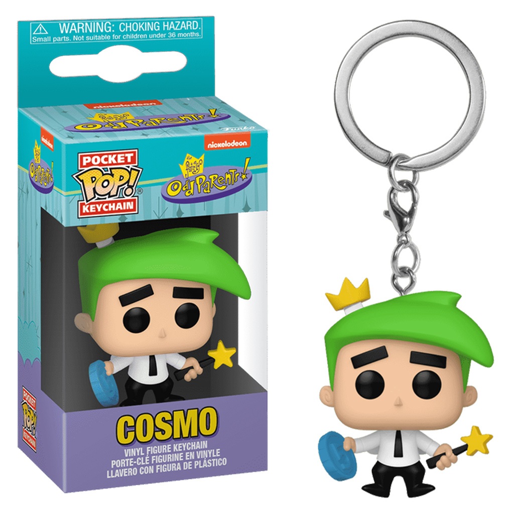 CHAVEIRO FUNKO POP KEYCHAIN THE FAIRLY ODDPARENTS - COSMO (83522) NOVO ORIGINAL