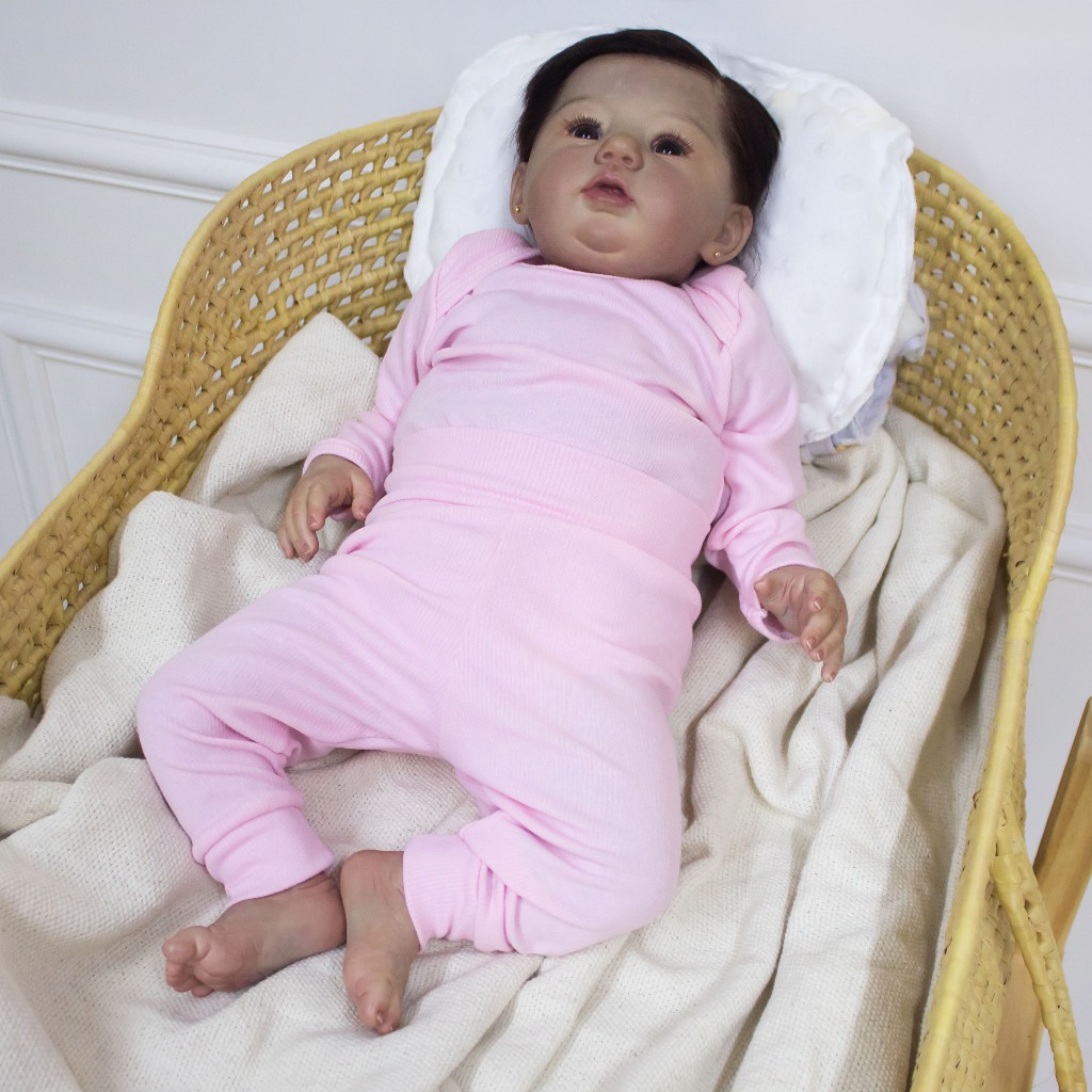 Realistic Reborn Baby Dolls Blue Eyes Handmade Soft Boy corpo inteiro vinil bebê Bonecas Alta Qualidade bebe reborn Boneca Presente 18inch