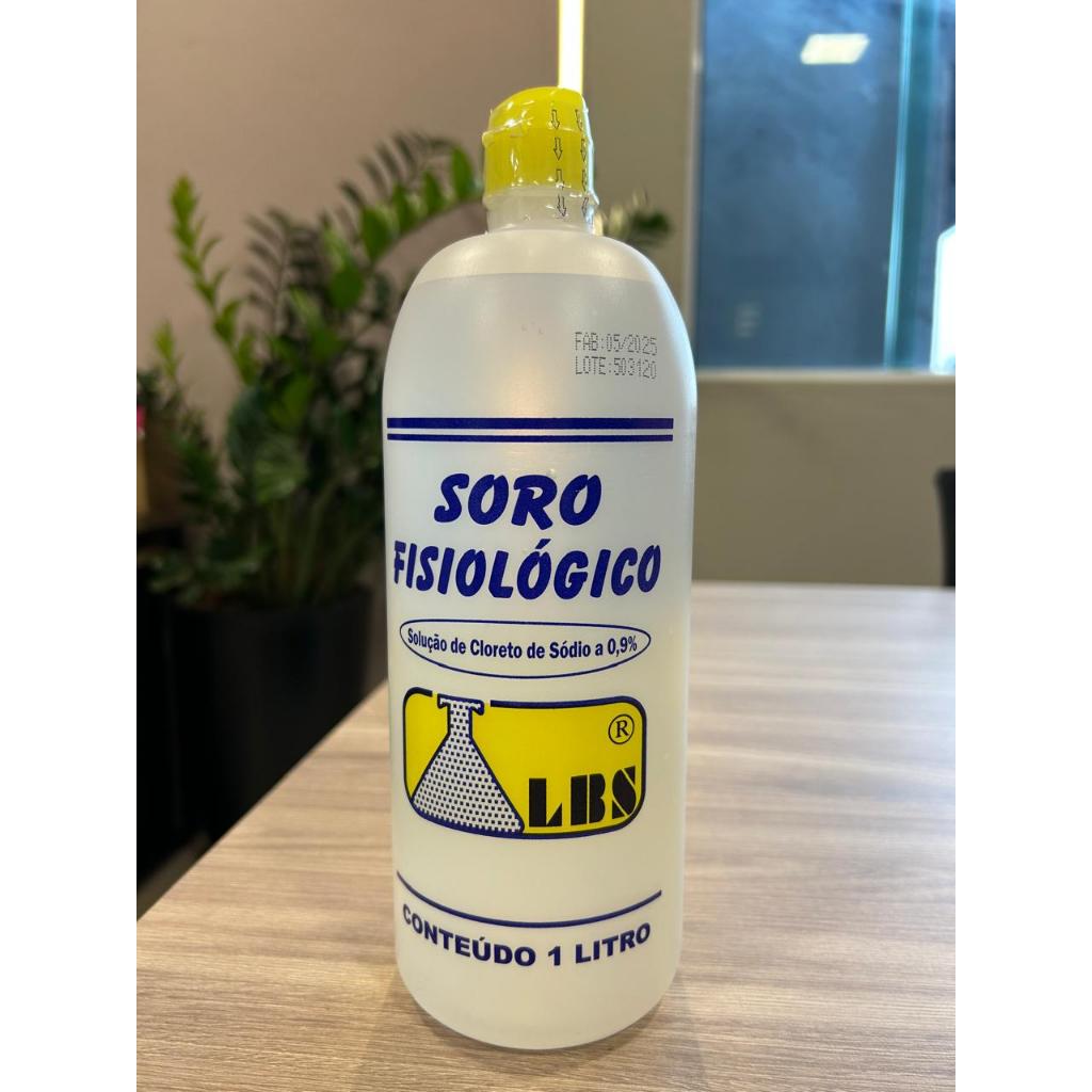 Soro Fisiológico Lbs - Cloreto De Sódio 0,9% - 1 Litro | Shopee Brasil
