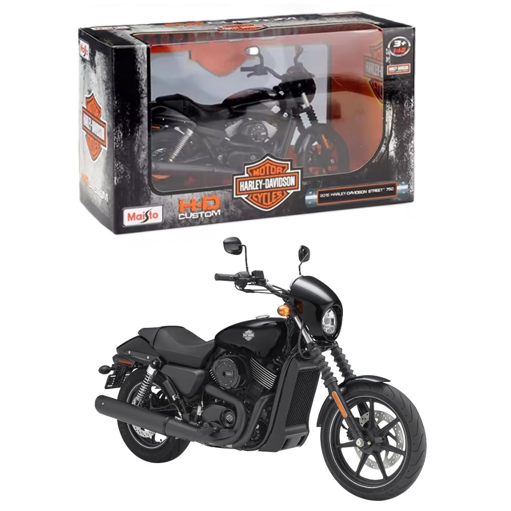 Moto Harley Davidson - HD Custom - 1/12 - Maisto | Shopee Brasil