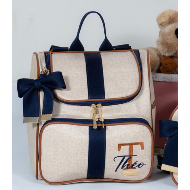 Mochila Maternidade 2x1 Personalizada Menina e menino Blessy baby