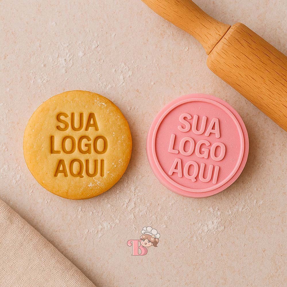 Carimbo de Biscoito Personalizado com sua marca | Shopee Brasil