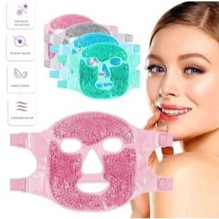 ANA1108 Máscara Facial Térmica Quente Fria Relaxante Em Veludo E Gel,compressa fria reutilizável ANA1108 Máscara Facial Térmica Quente Fria Relaxante Em Veludo E Gel,compressa fria reutilizável